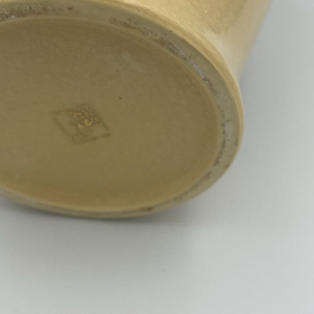Asian VTG Flower‎ Vase Gold Accents Floral Cream/Yellow Colorful 8” - Picture 8 of 15